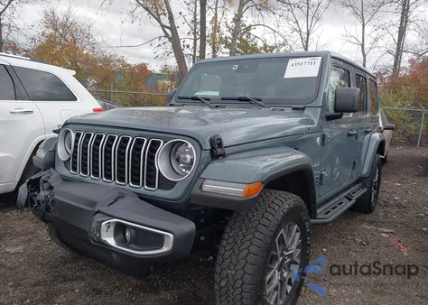 2024 Jeep Wrangler 4-Door Sahara 4X4 из США, поврежденный, VIN 1C4PJXEG3RW260767
